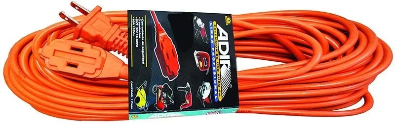 EXTENSION USO RUDO NARANJA 5M 127V 10A ADIR 2632/13810