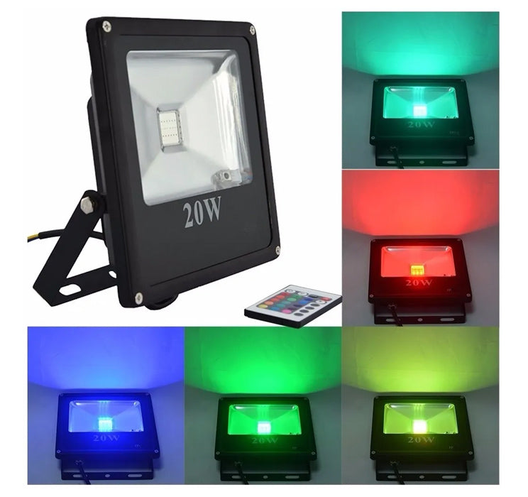 REFLECTOR LED 20W COLORES 14.2 X 14.7cm JWJ JLRE-20 RGB