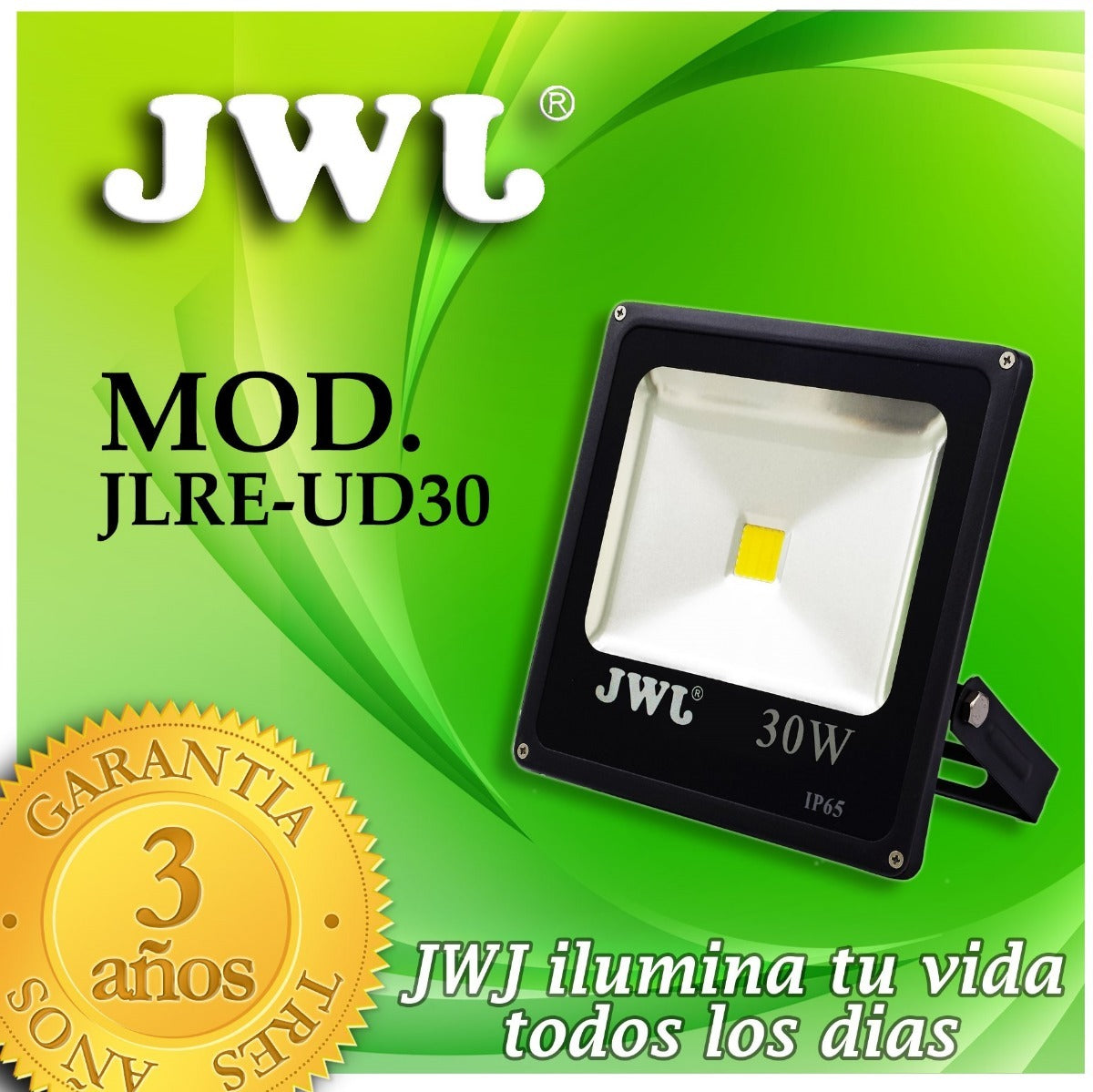 REFLECTOR LED UD 30W 2700K LUZ CALIDA JWJ JLRE-UD30C/ JLRE-S30C