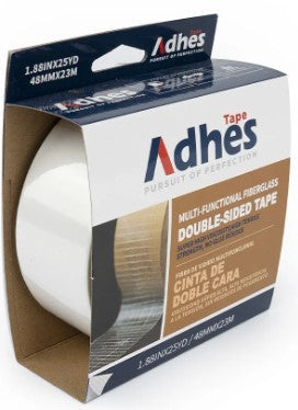 CINTA FIBRA DE VIDRIO DOBLE CARA 48MM X 23M (2") ADHES AD-DS4823HW16