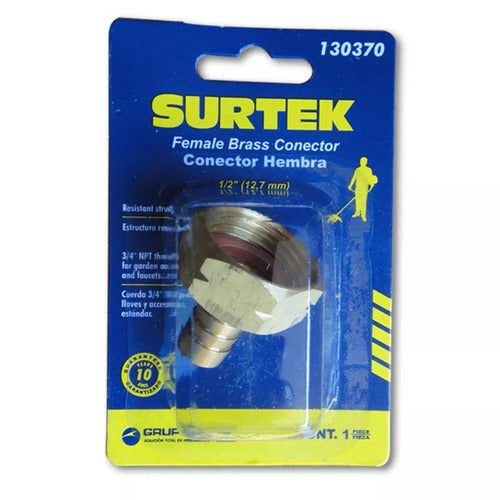 CONECTOR DE BRONCE HEMBRA 1/2' SURTEK 130370