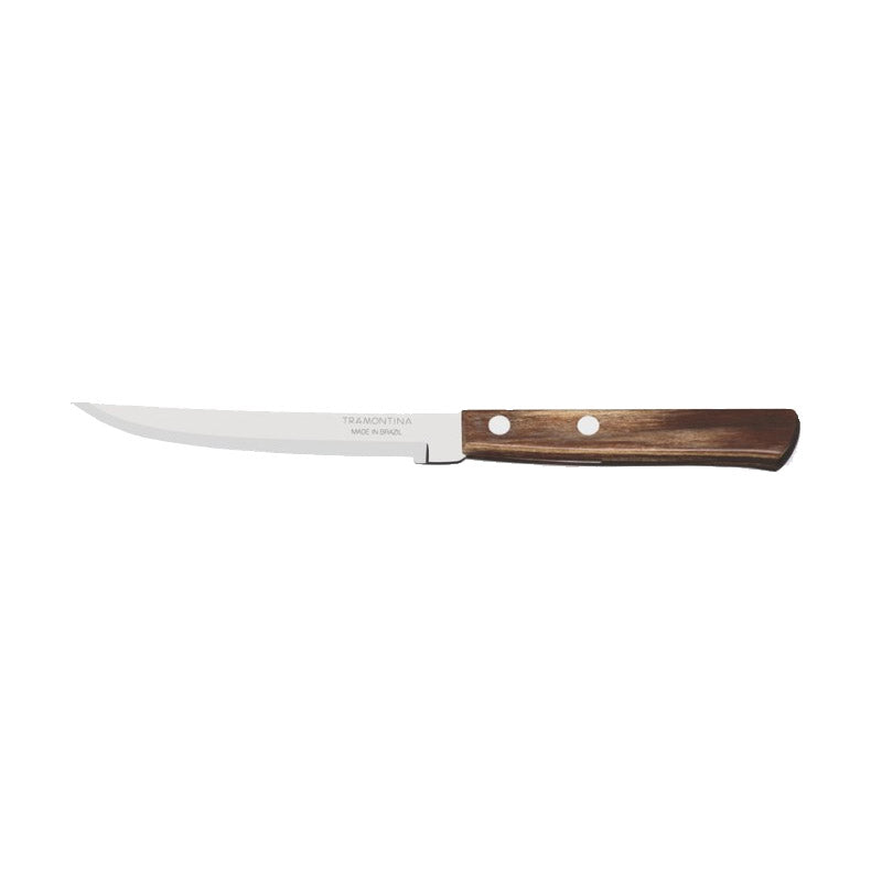 CUCHILLO TRAMONTINA ASADO LISO 5" MANGO MADERA 22212/005