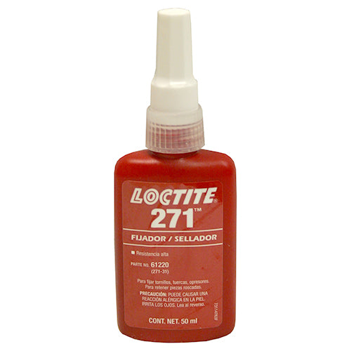 FIJADOR DE ROSCA 50ml RESISTENCIA ALTA LOCTITE #271 270894