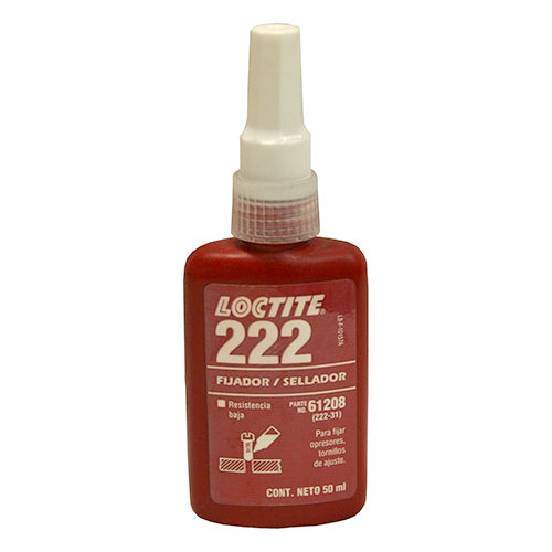 FIJADOR DE ROSCA 50ml RESISTENCIA BAJA LOCTITE #222 1608632