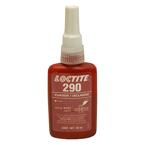 FIJADOR Y SELLADOR DE ROSCA 50ml GRADO CAPILAR LOCTITE #290 1608643