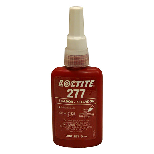 FIJADOR Y SELLADOR DE ROSCA 50ml ALTA RESISTENCIA LOCTITE #277 1608644