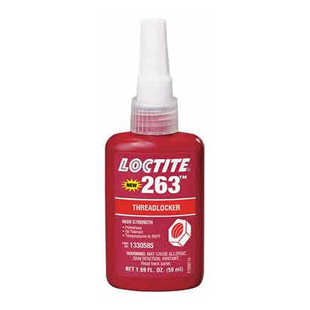 FIJADOR DE ROSCA 50ml RESISTENCIA ALTA TEMP Y CONTRA ACEITE LOCTITE #263 1330585